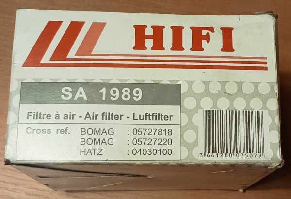 Oro filtro elementas SA1989 Hifi []